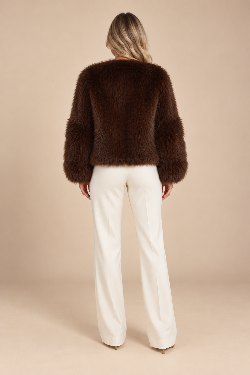 Séréna Chocolate Faux-Fur Jacket