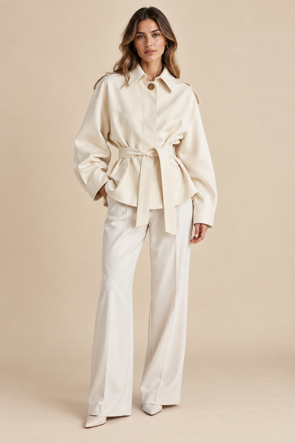 Celeste Belted Suede Jacket