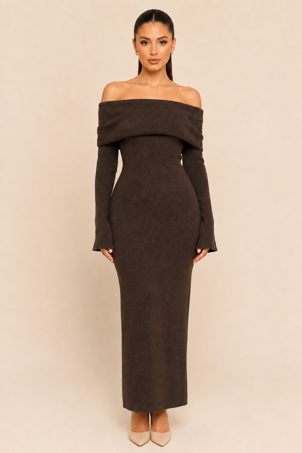 Noéva Off-Shoulder Knit Dress