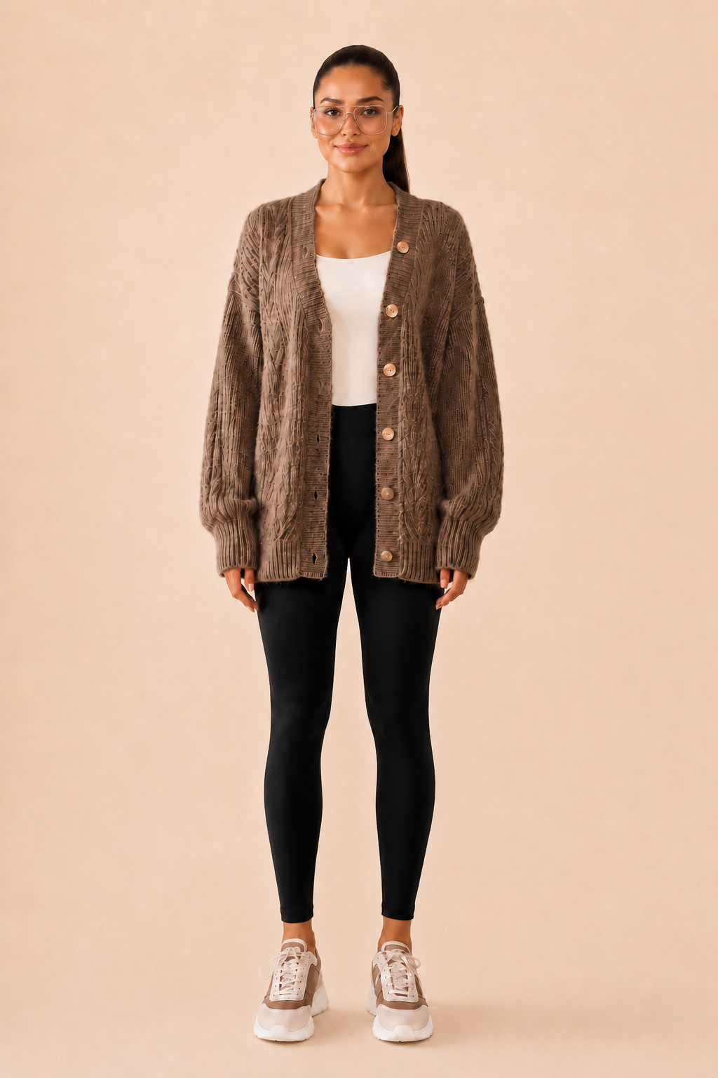 Virelle Cable Knit Cardigan